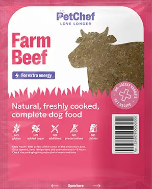 PetChef Farmarske Hovadzie Krmivo M 1