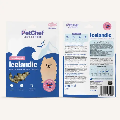 Petchef Icelandic White Fish Hearts 5